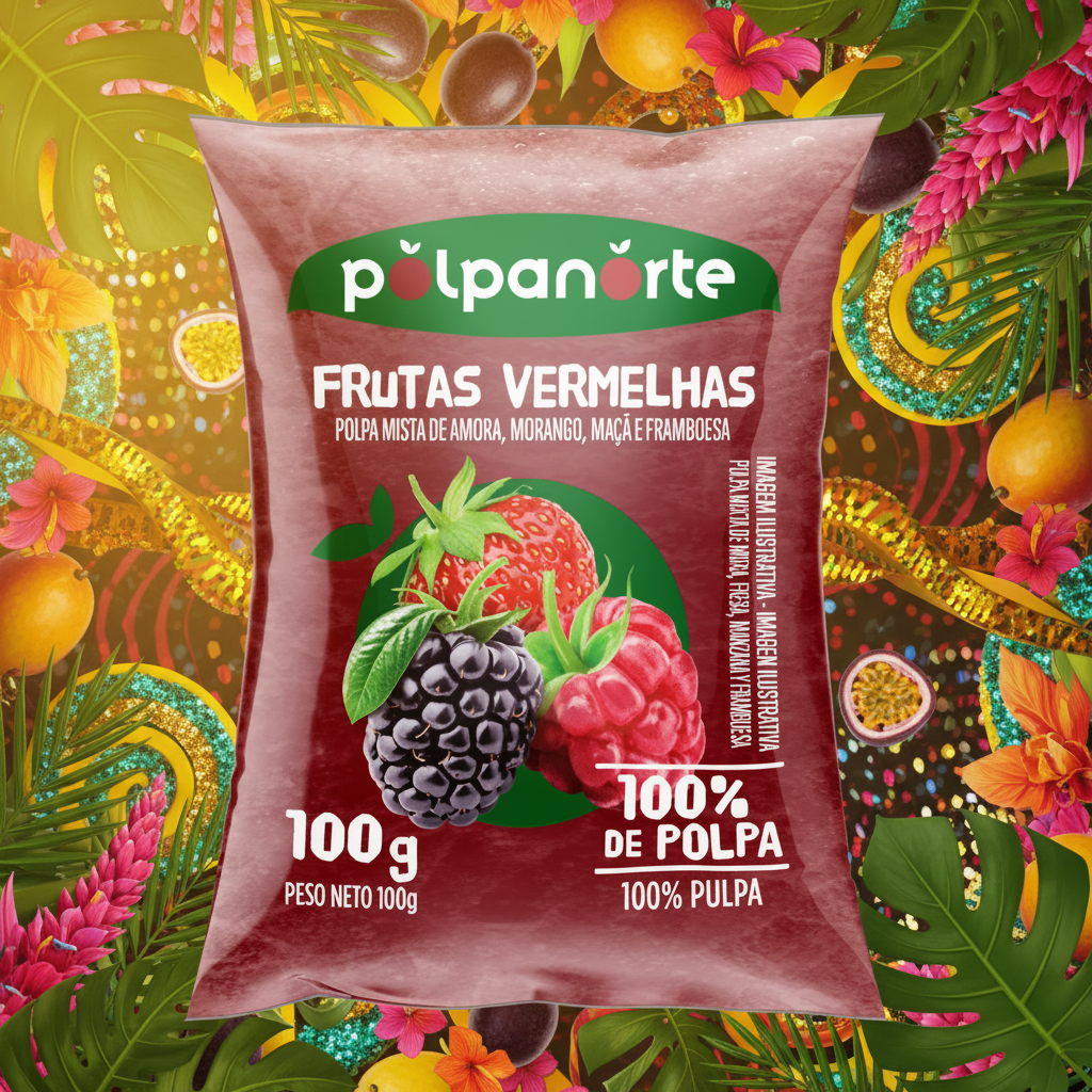 Punaiset hedelmät -pakastehedelmäsose