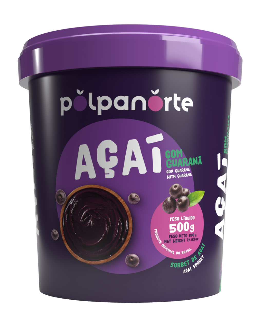Açaí-sorbetti guaranalla, perinteinen maku