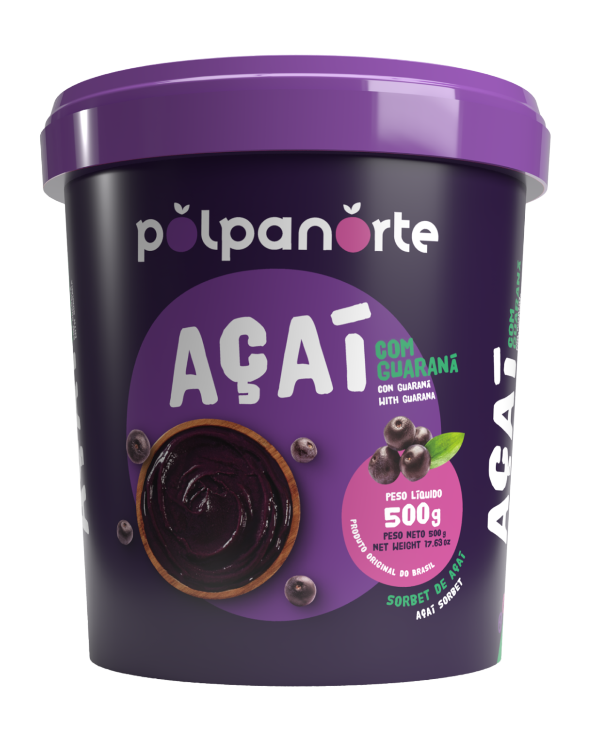 Açaí-sorbetti guaranalla, perinteinen maku