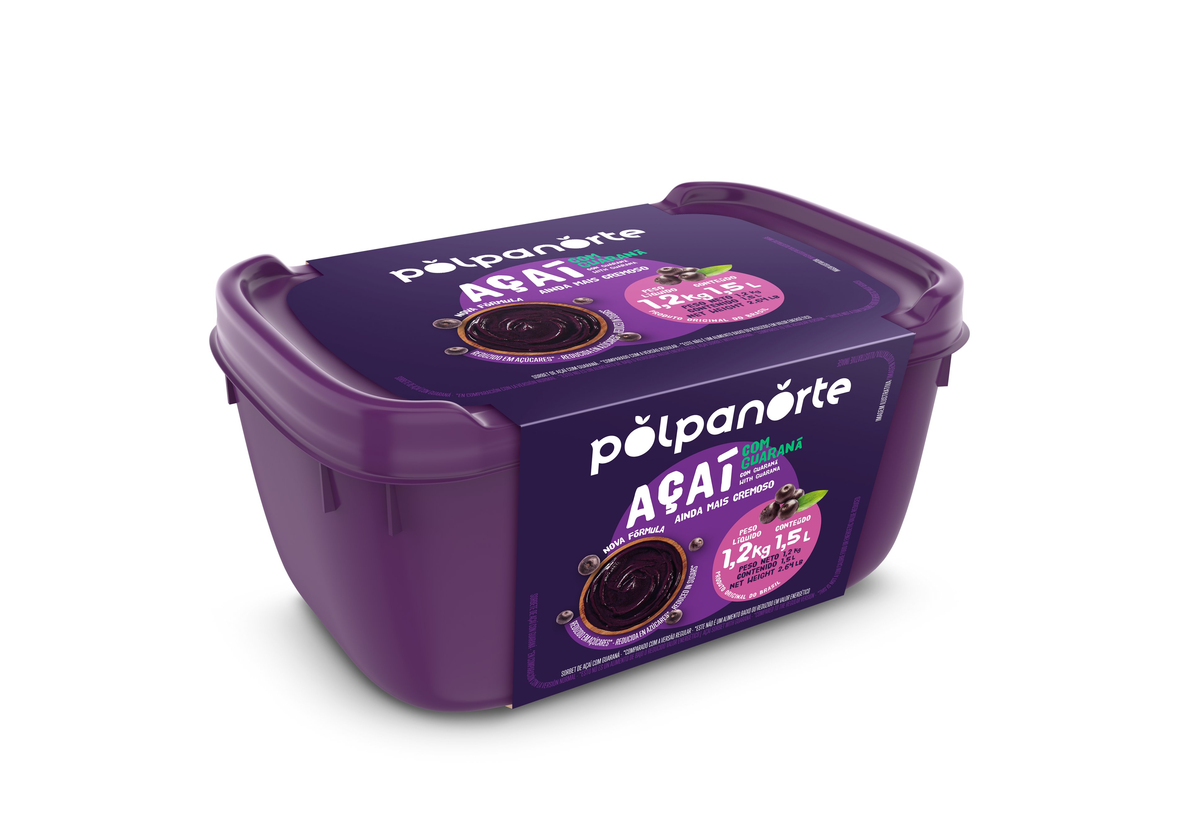 Açaí-sorbetti guaranalla, perinteinen maku