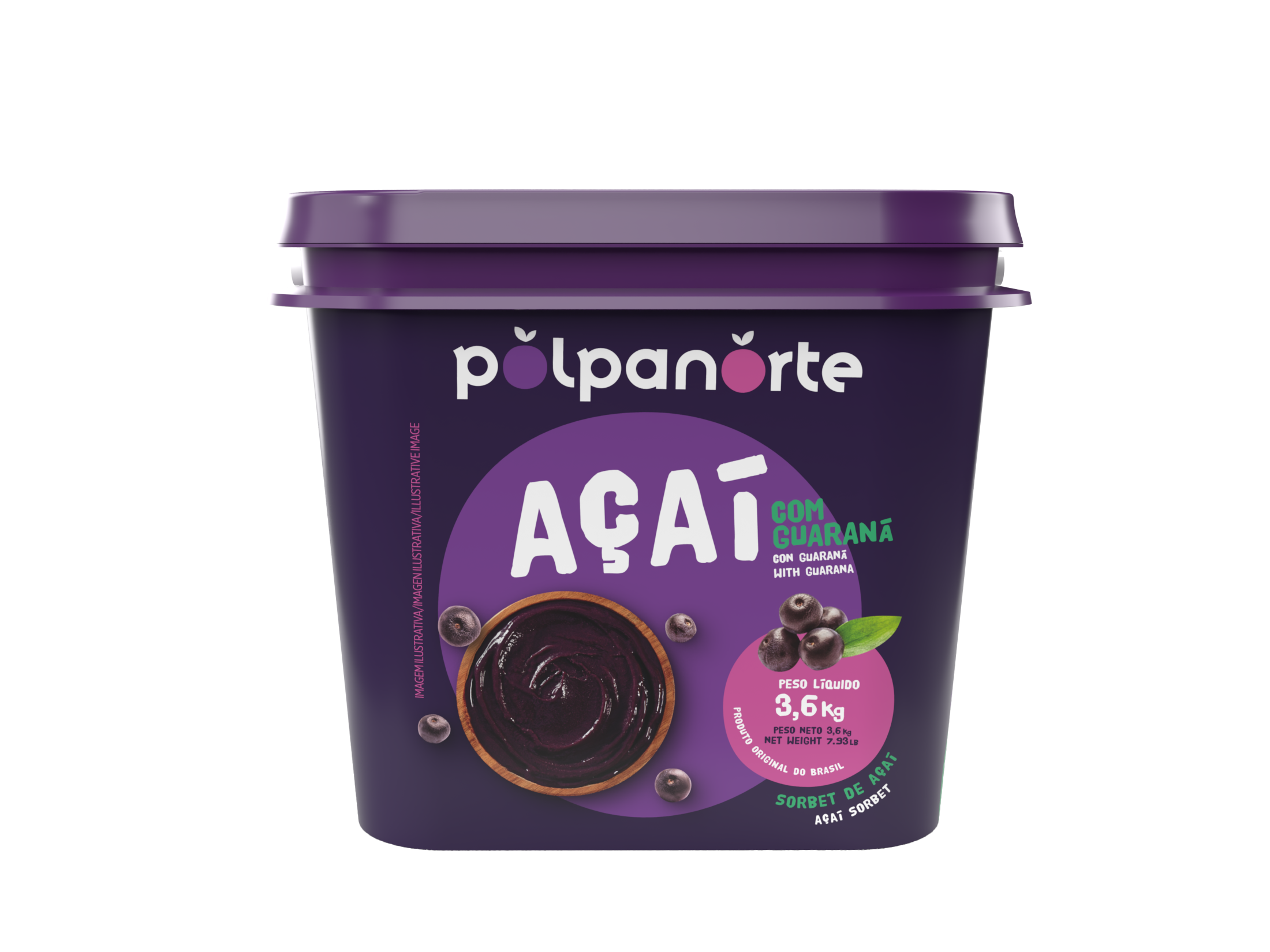 Açaí-sorbetti guaranalla, perinteinen maku