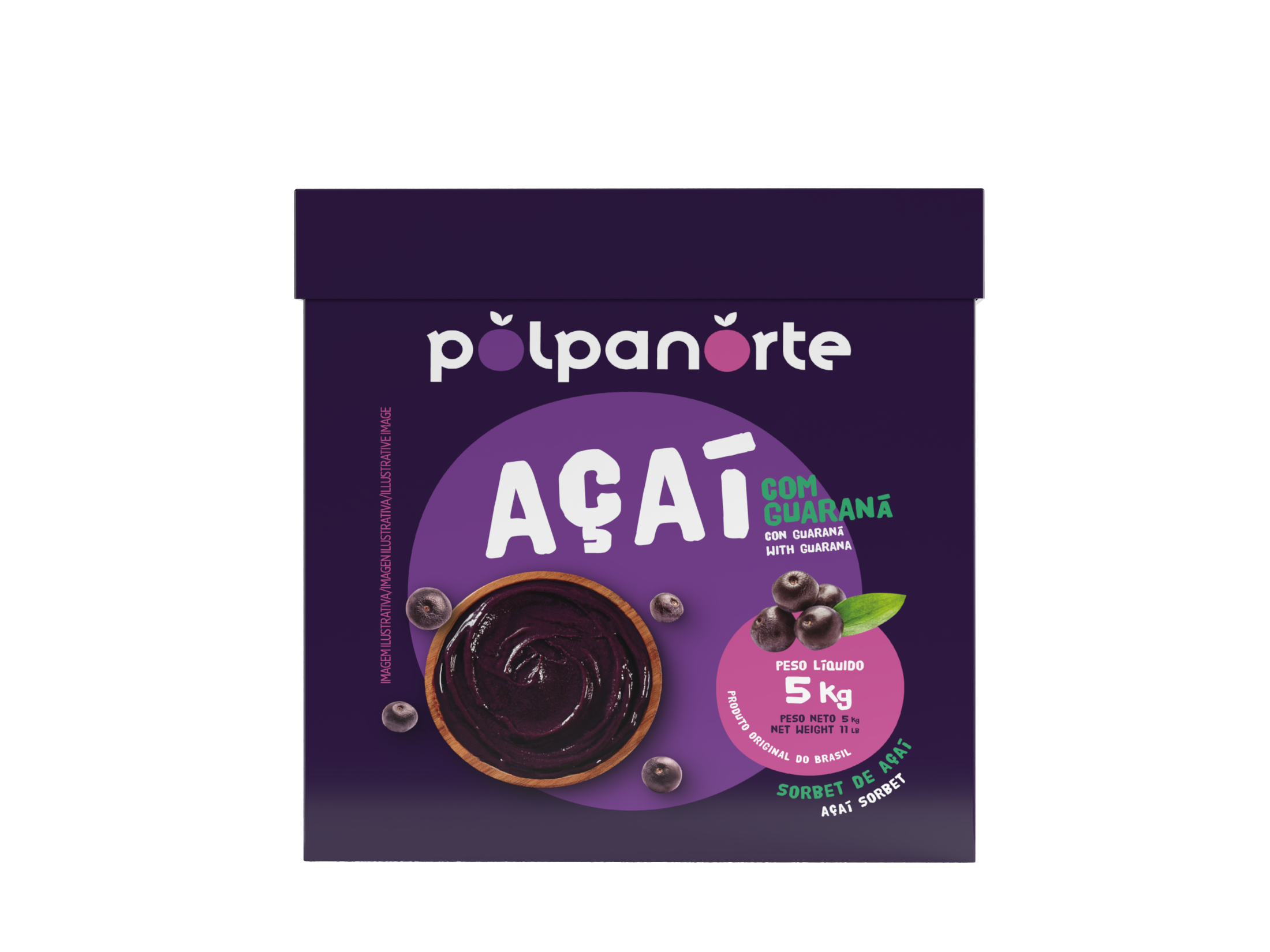 Açaí-sorbetti guaranalla, perinteinen maku